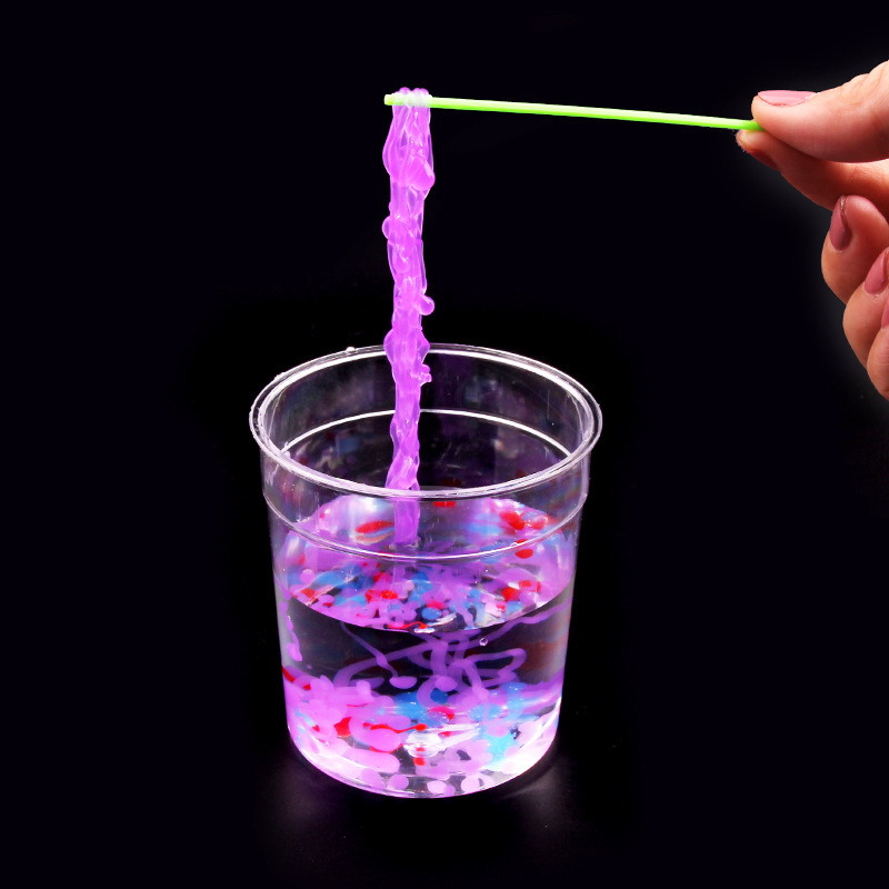 diy水精灵制作海洋宝宝膨胀玩具自制水宝宝水晶球吸水珠面条