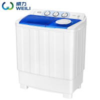 威力(WEILI)8公斤双缸洗衣机半自动 双桶洗衣机 强劲洗涤 动力十足 洗脱分离 XPB80-8082S