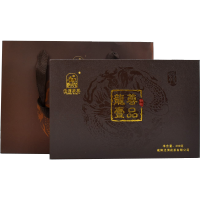 泾渭茯茶泾阳茯茶 龙尊一品黑茶399g高档礼盒装2018批次 金花茯砖茶 伏茶特产 陕西黑茶 高山纯料