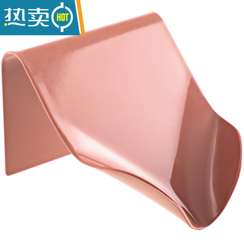 敬平免打孔沥水肥皂盒北欧创意壁挂式香皂架家用卫生间浴室置物架 姜黄色[三只装]高清大图