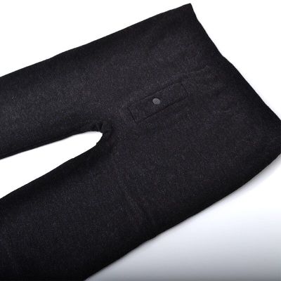 男士保暖裤加绒加厚紧身棉毛裤秋冬一体裤高腰大码青年薄款秋线裤黑色