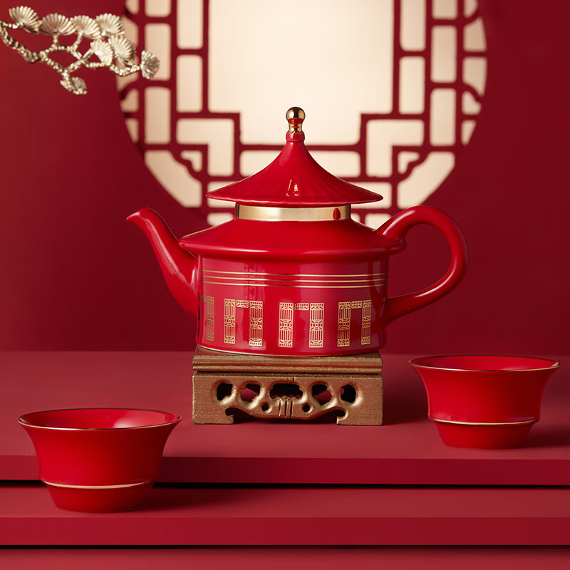 共禾京品中国风复古祈福茶具礼盒装龙年高档礼品茶壶新品创意礼物企业礼品ZFWACOM230029高清大图