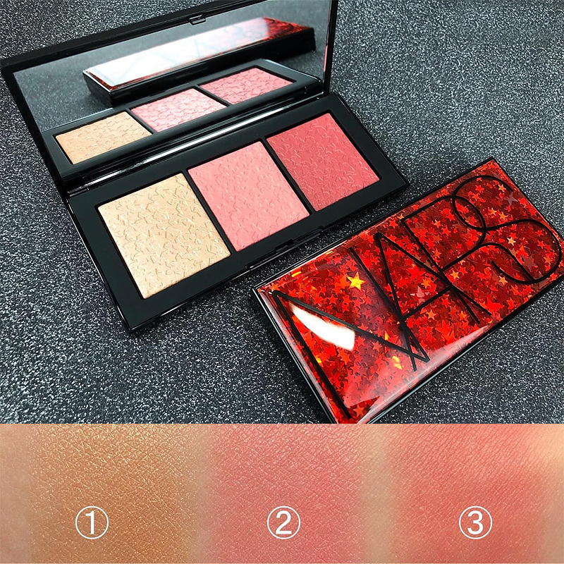 [送礼专属] 纳斯(NARS)圣诞限量狂欢热潮3色 狂欢节奏3色 狂欢不眠6色腮红盤