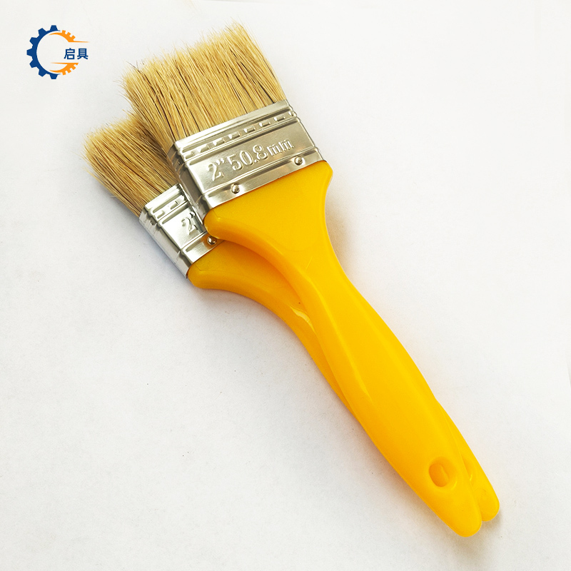 启具猪鬃毛刷扁油刷 5寸 把高清大图