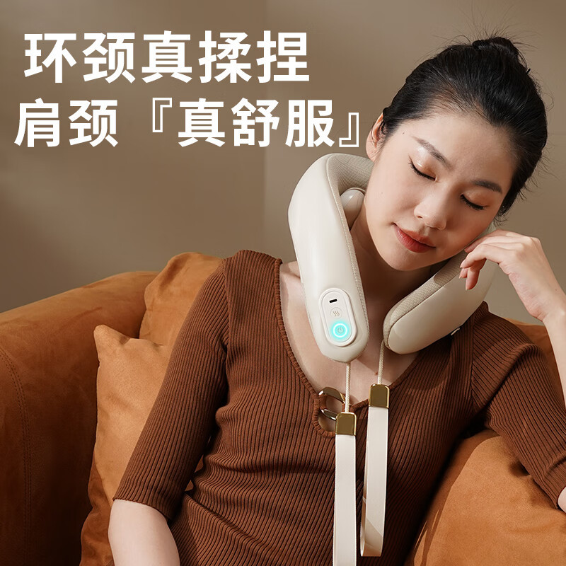 和正颈椎按摩器仿人手揉捏脖子肩颈按摩仪 U型枕家用热敷护颈仪 送长辈送女朋友男友生日礼物 颈部按摩器 HZ-J1
