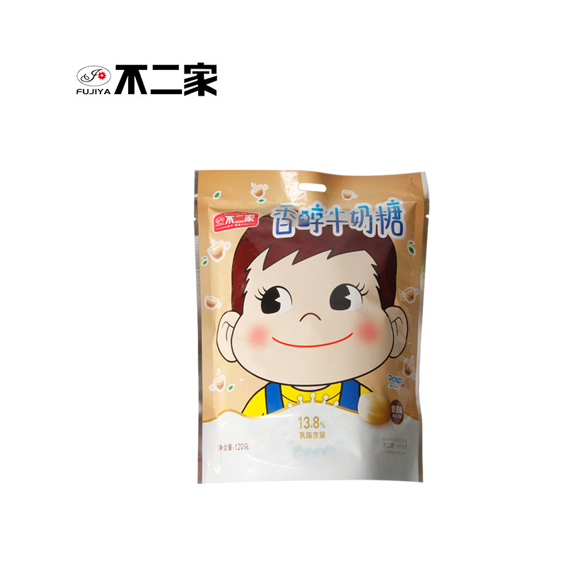 不二家香醇牛奶糖奶茶味120g袋装儿童零食糖果小吃参数
