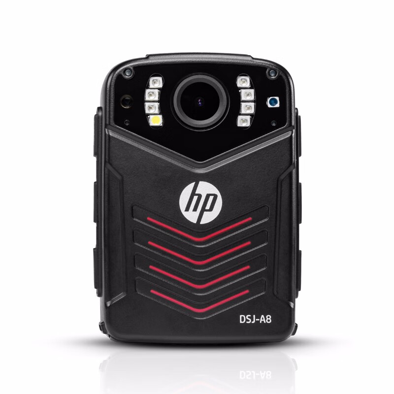 惠普(hp)DSJ-A8执法记录仪 1296P高清红外夜视 3600万像素 黑色 32G