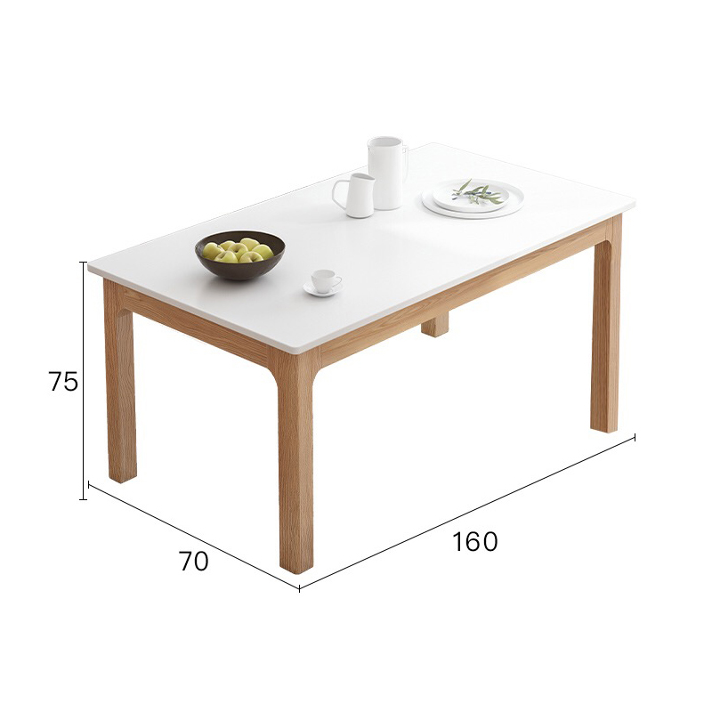 Easylife大风车 PTZ000103 1600*700*760mm 实木长方桌 白色