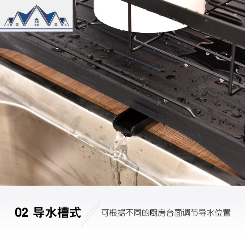 碗架厨房单层沥水架碗碟架晾放碗盘收纳架餐具碗筷置物架子沥水篮 三维工匠高清大图