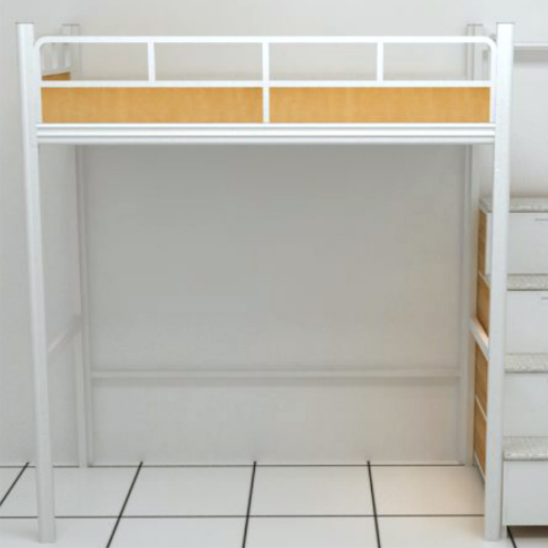 苏兴顺中上走梯铁床宿舍寝室单人位高架床2600*900*2100mmA款[工厂现做 7天内发货]高清大图