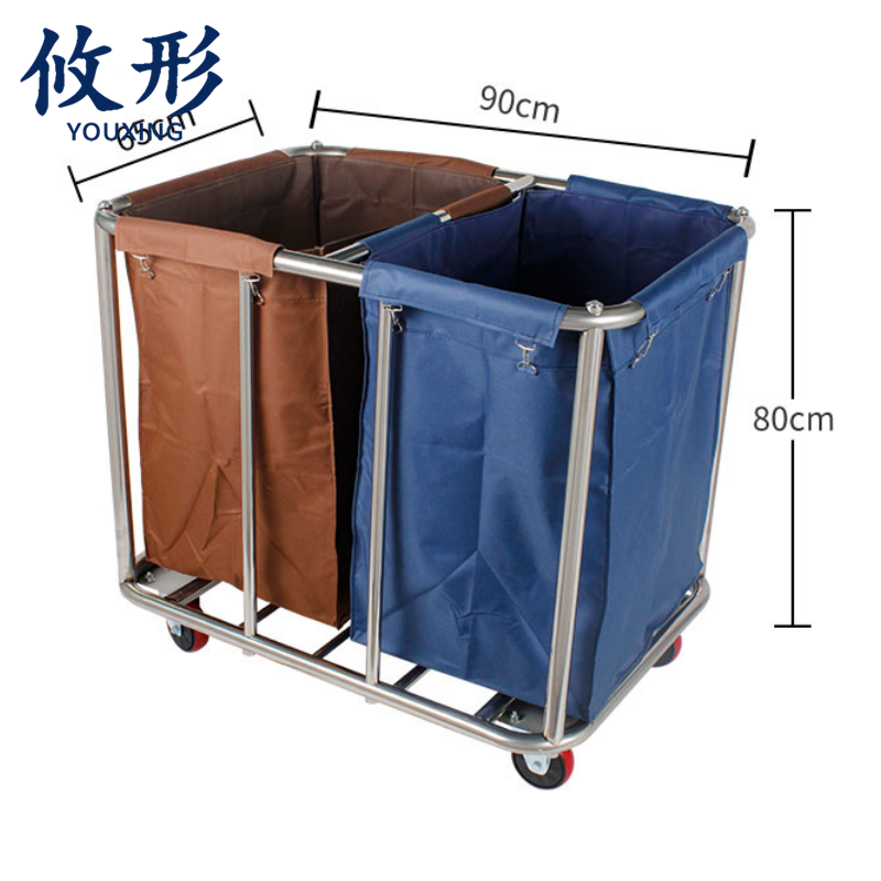 攸形 布草车 方形清洁车90*65*80cm个