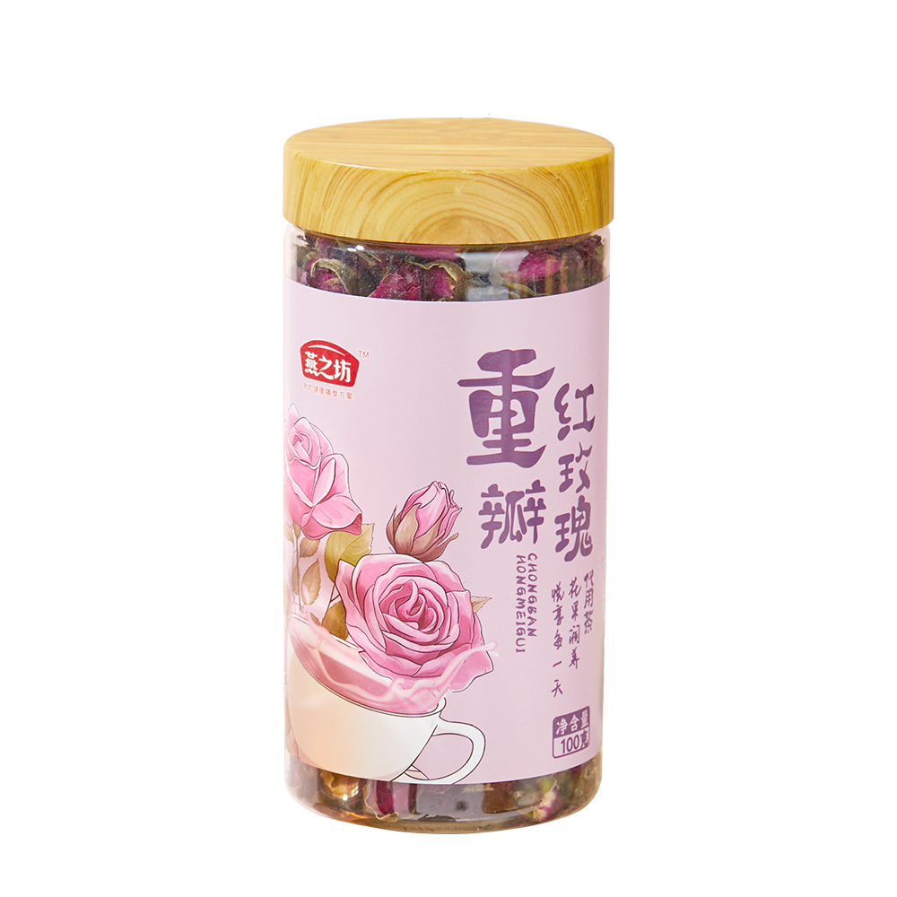 燕之坊 重瓣红玫瑰100g 玫瑰花茶罐装泡水干玫瑰高清大图