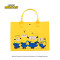 小黄人大眼萌系列-香蕉系列-黄色毛毡托特包 CXB050051