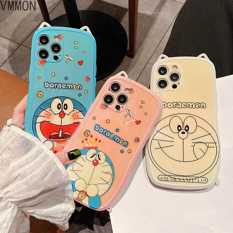 VMONN适用于苹果13手机壳哆啦A梦12ProMax潮牌蓝光猫耳朵iPhone12全包保护套13ProMax抖音同款1高清大图