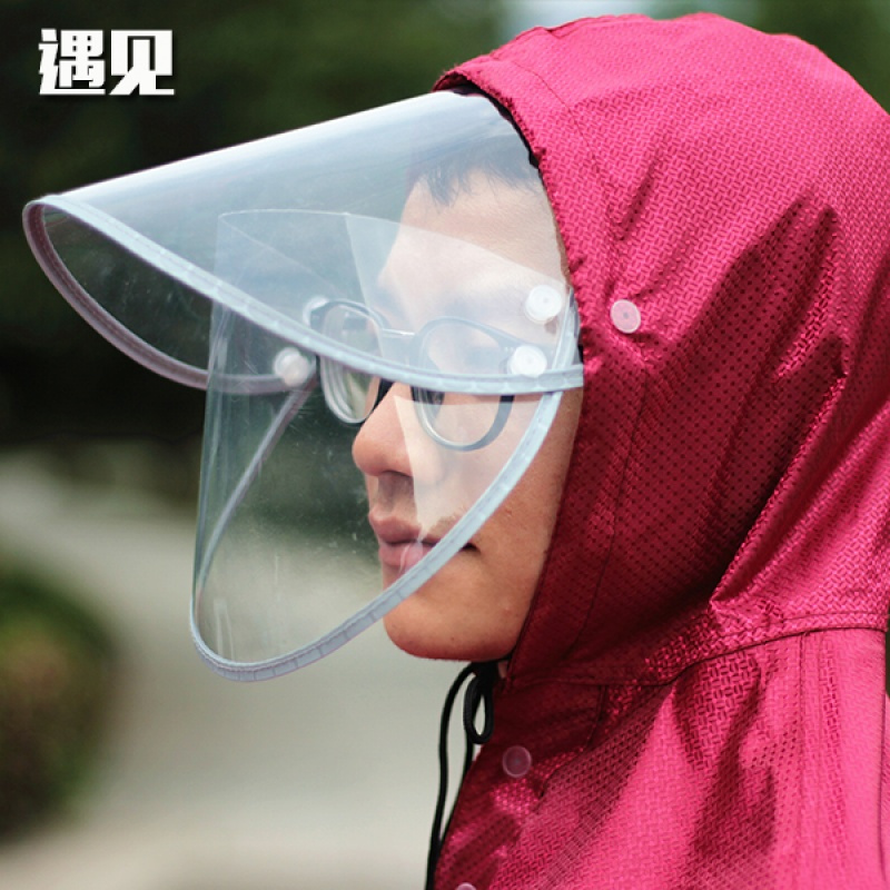 韩国双人雨衣单人雨披电动车摩托车电瓶车电车透明时尚厚男女成人