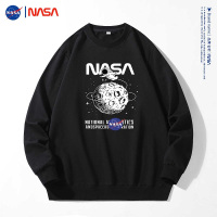 NASA官方联名2023新款春秋卡通动漫印花男女同款情侣长袖T恤潮牌卫衣男