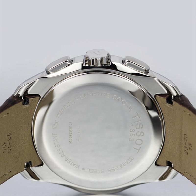 全国联保 天梭Tissot 库图系列石英表瑞士手表皮带男表T035.617.16.031.00