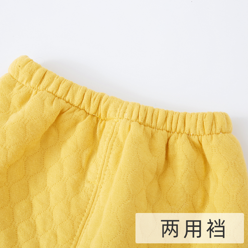 儿童保暖内衣套装纯棉女婴儿冬季春秋1岁夹棉睡衣2男宝宝秋衣秋裤