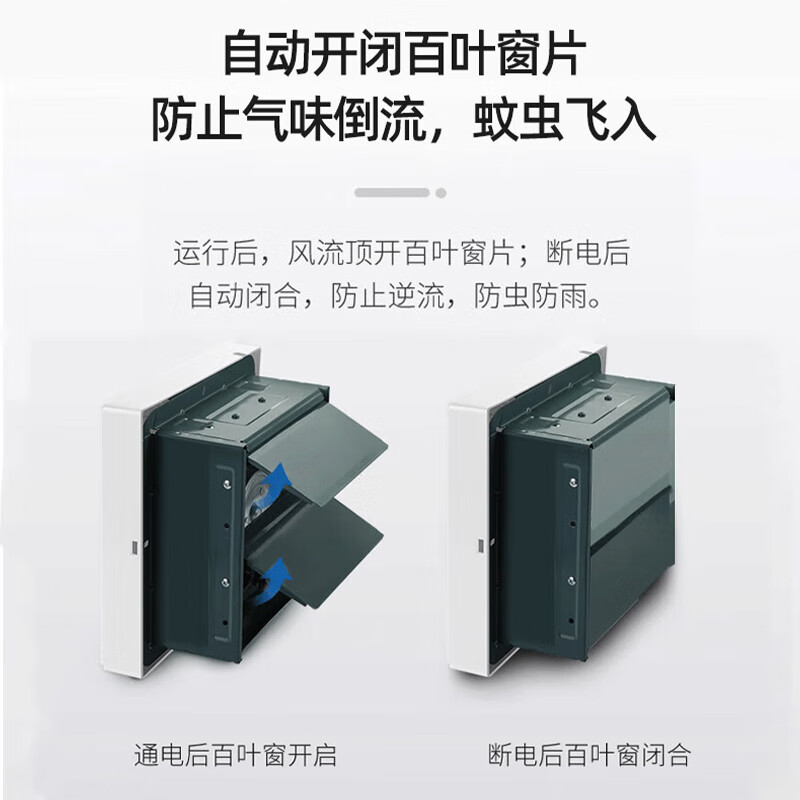 艾美特(Airmate) XF3060H 换气扇 12寸 厨房抽油烟卫生间排风扇 抽风强悍 高效耐用 安全放心高清大图
