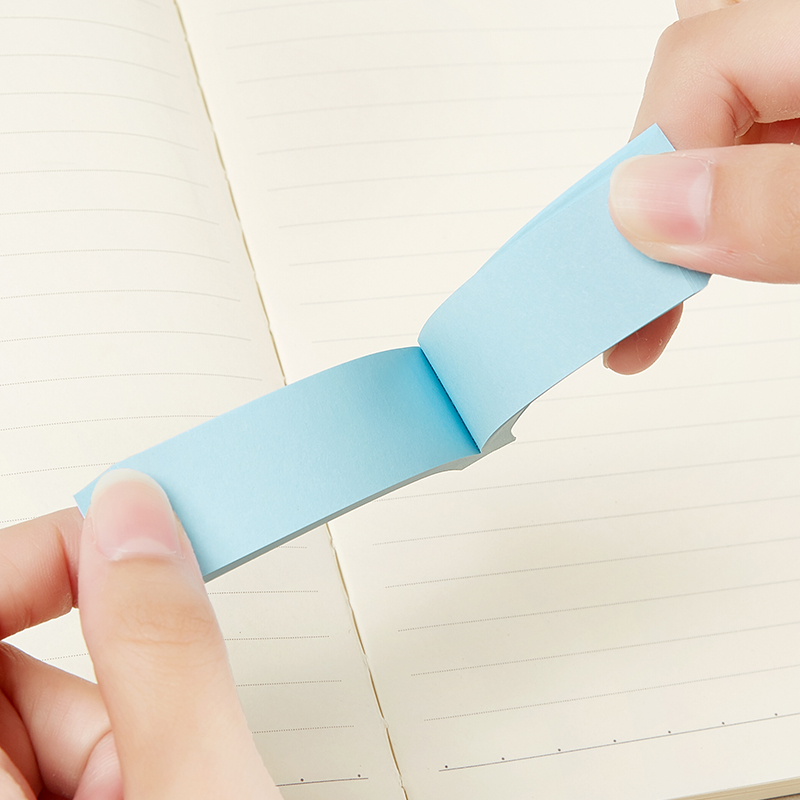 宝克(BAOKE)TZ3005 19*76mm百事宝贴/便签条/便利贴/百事贴 四色混装 5本高清大图