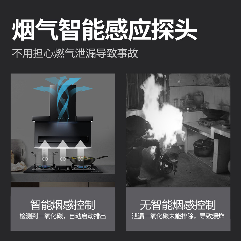创维(SKYWORTH)油烟机灶具套装 烟灶套装 7字型抽油烟机燃气灶套装 Y7C+Z32天然气