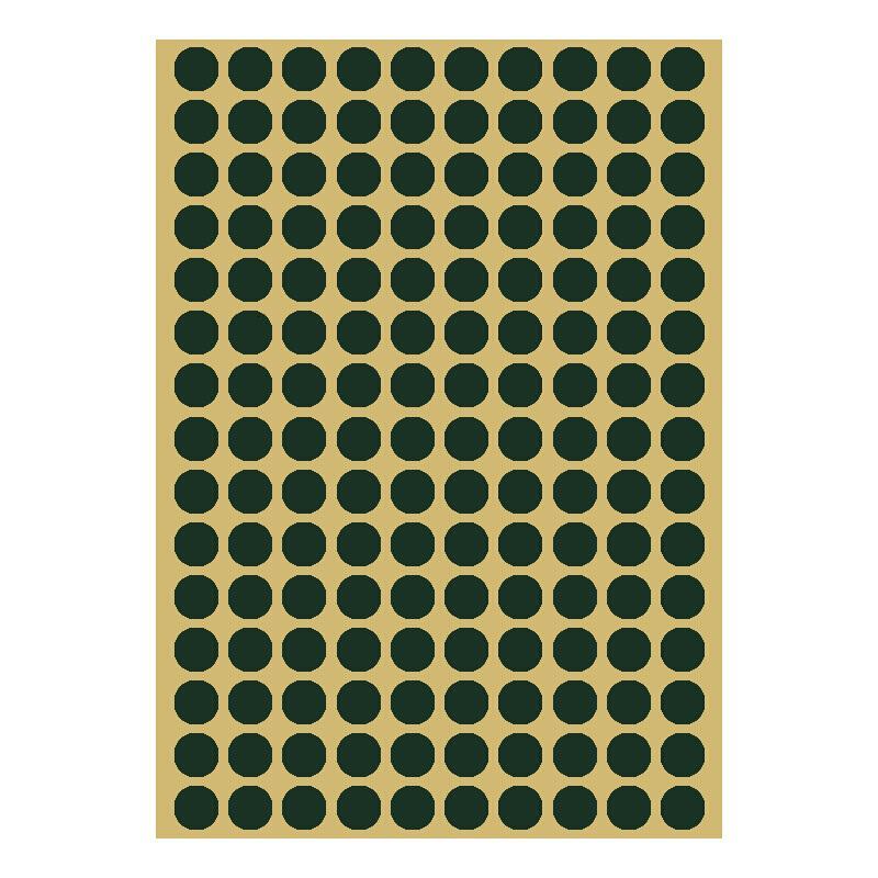 训练射击靶贴纸 军绿色靶标 补靶纸 靶贴纸(直径1.5cm,15张,120贴)