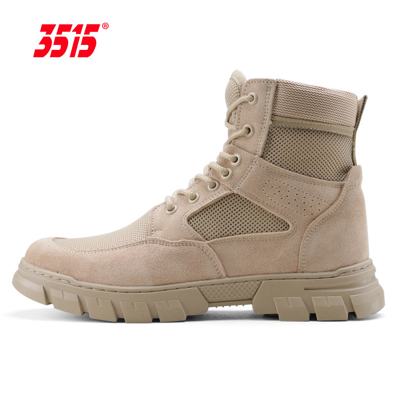 际华3515夏季户外靴马丁靴英伦百搭靴男士高帮工装鞋子沙漠短靴子