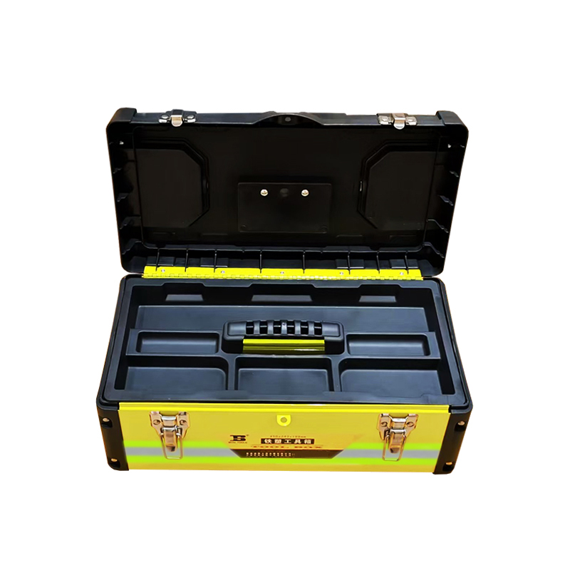 波斯(BOSI) 荧光系列铁塑工具箱 450×243×199mm 个高清大图