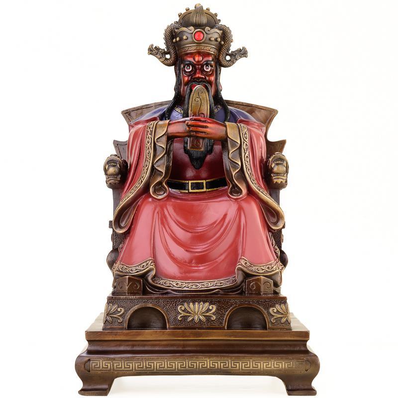 家柏饰corated五爷佛像铜广济龙五台山龙五爷摆件乔迁开业礼品