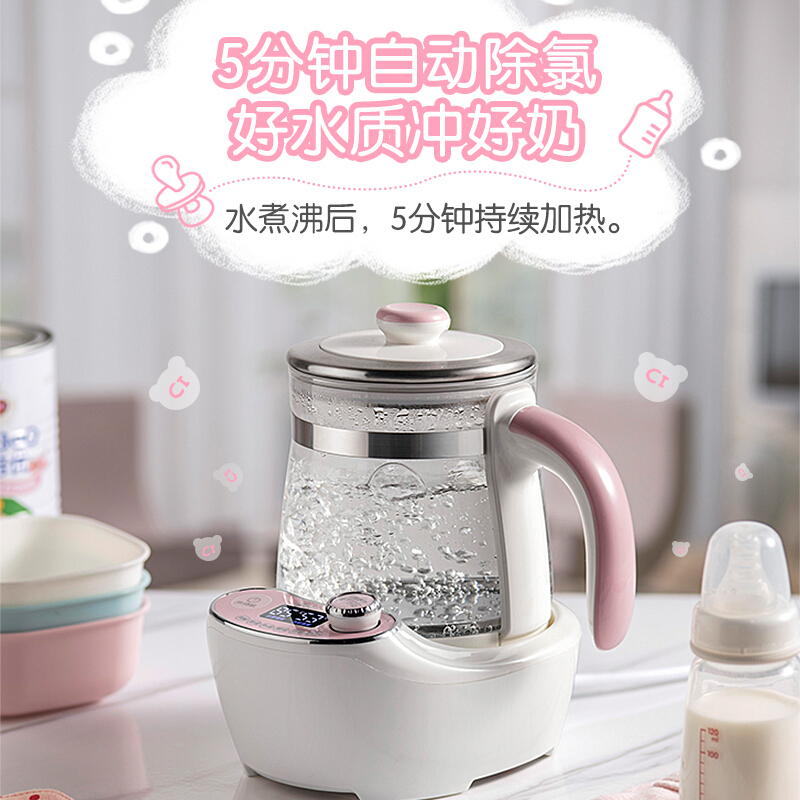 小熊(bear) TNQ-A08C1调奶器 恒温电热水壶 热奶器 小型玻璃热水壶 单台装高清大图