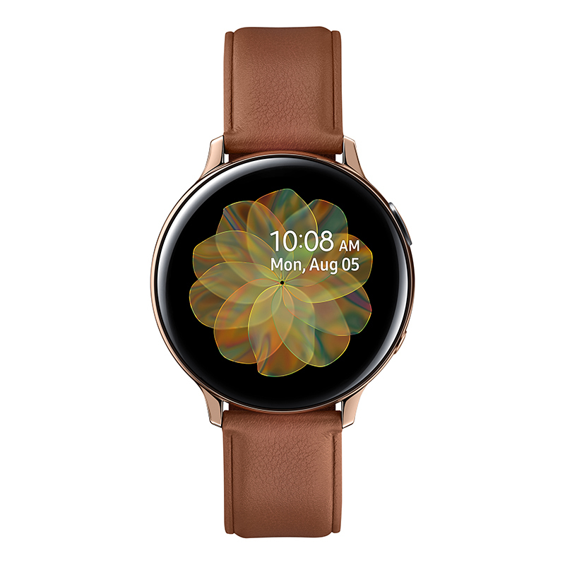 三星(SAMSUNG) Galaxy Watch Active2 锋芒金 智能手表 蓝牙电话+50米防水+移动支付 钢制44mm