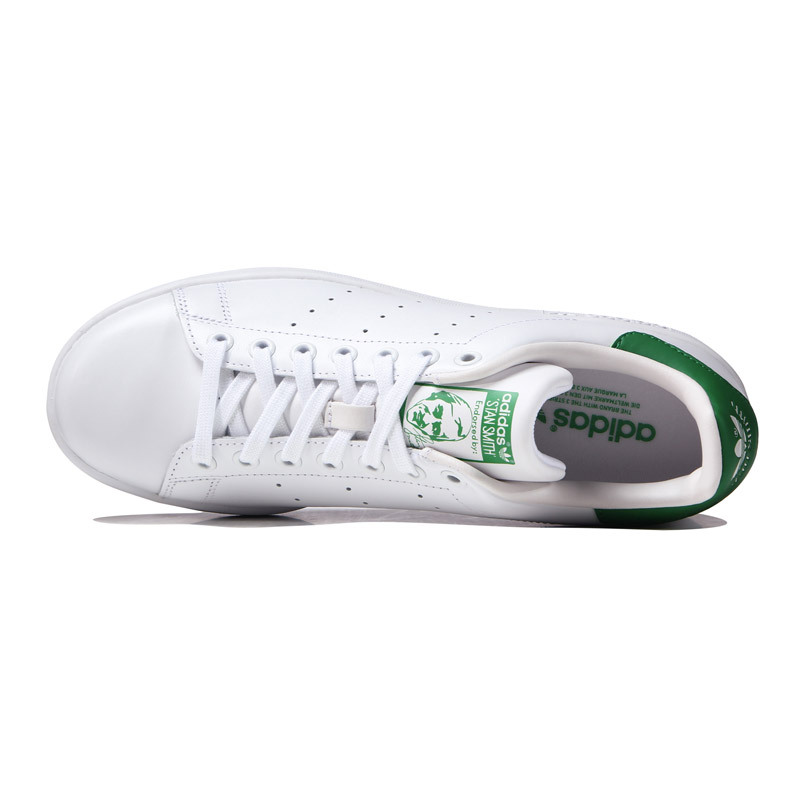 【自营】adidas迪达斯三叶草男子女子板鞋STAN SMITH绿尾休闲鞋M20324 M20324++骑士绿秋
