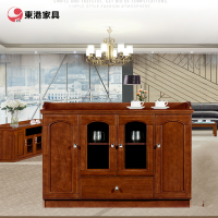 东港家具 DC-1203 办公家具现代新中式书柜,办公室文件柜,油漆实木自由组合储物柜,可定制