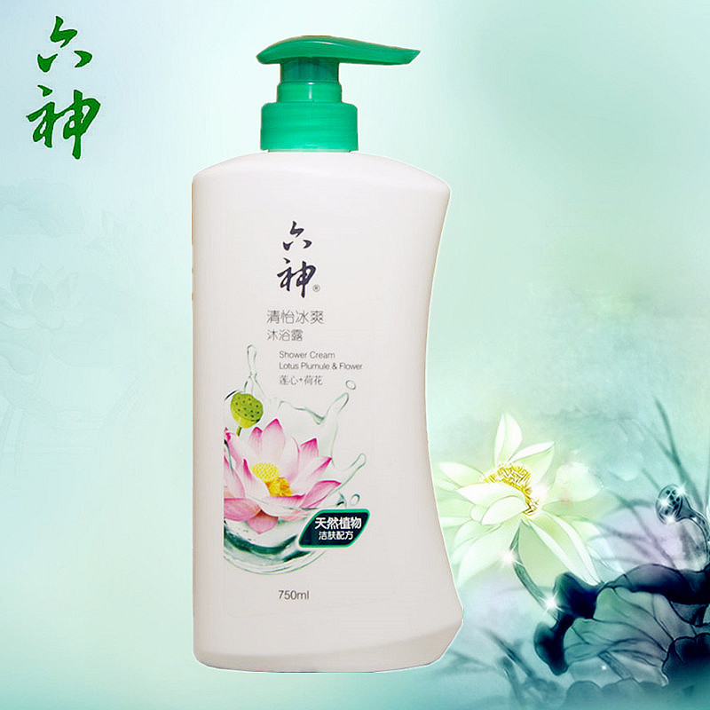 六神 清怡冰爽 沐浴露(莲心+荷花)750ml(单位:瓶)