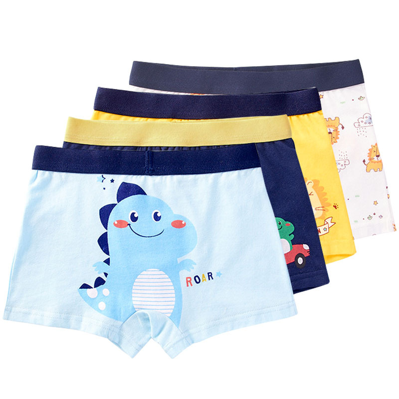 mawcha儿童内裤男童平角裤a类男孩棉质内裤青少年学生短裤