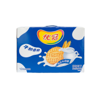 亿滋 优冠牛奶香脆饼干盒装1000G整箱营养早餐零食小包装
