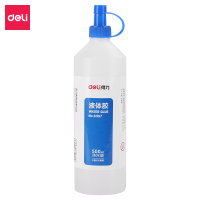 得力(deli) 500ml可水洗水晶泥专用液体胶水 透明6357单瓶装