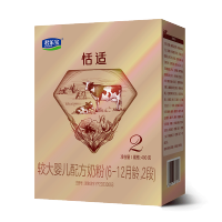 君乐宝恬适2段较大婴儿配方奶粉2段(6-12个月适用)400克盒[咨询客服享优惠]