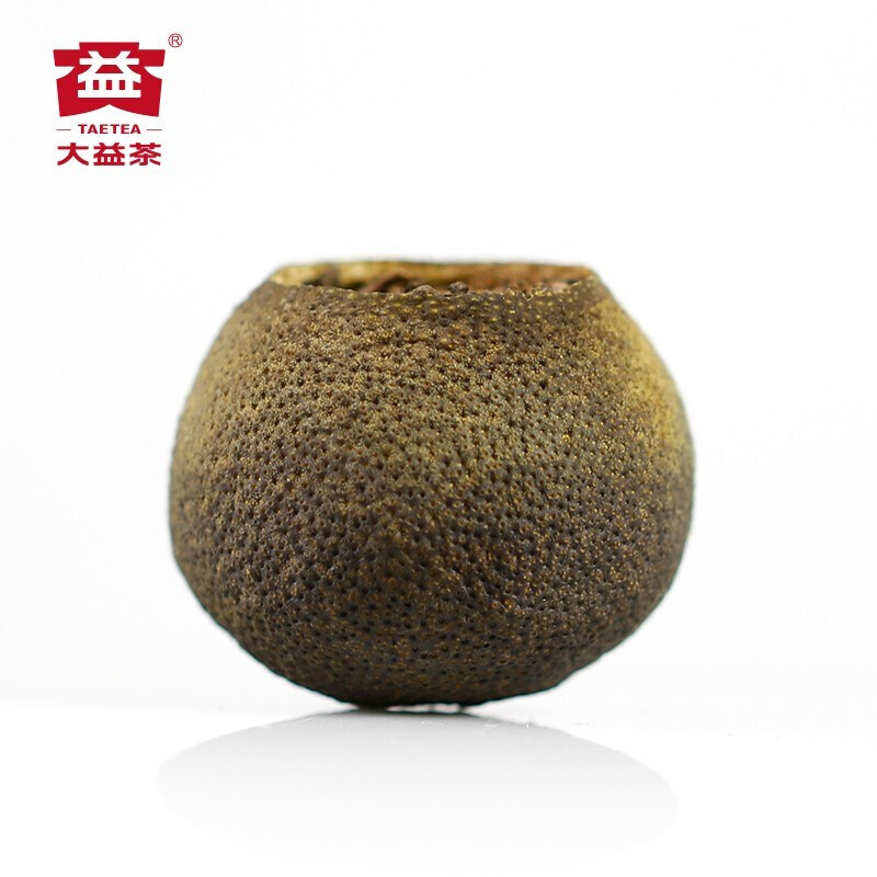大益茶叶 瑞狮小青柑 金柑普 迎福 礼盒 一盒装128克高清大图