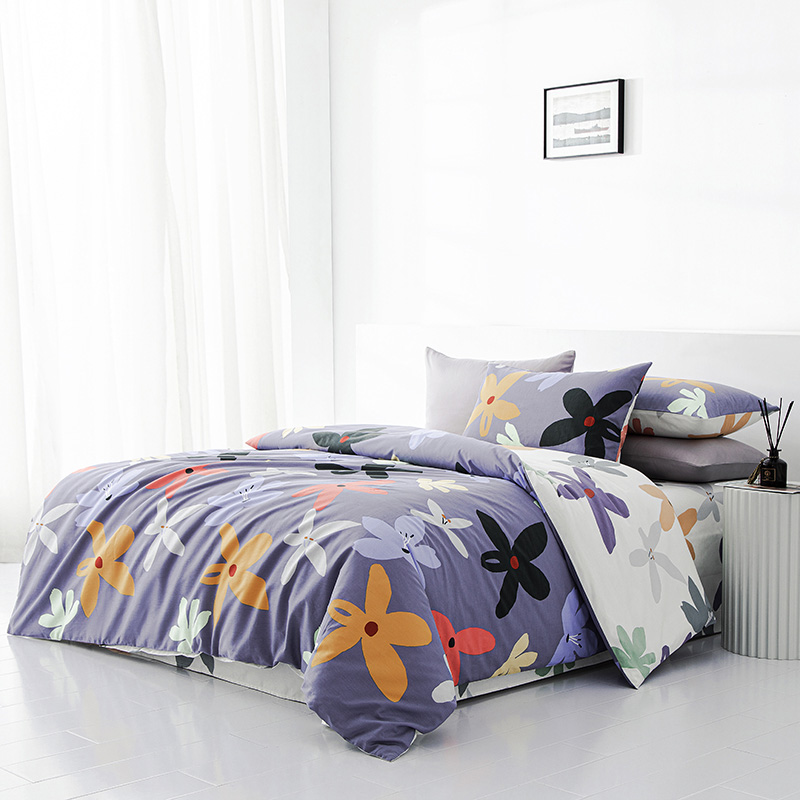 梦洁家纺 美颂磨绒印花 四件套恋青春高清大图