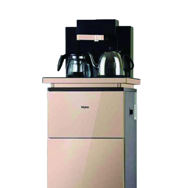 海尔(Haier)饮水机冷热型家用下置式立式茶吧机可调温 温热型自动上水 高雅金 冷热款(可制冷)YD1881-CB
