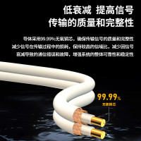 博扬 2M两兆E1同轴电缆SYV75 双芯64编屏蔽无氧铜导体国标射频DDF信号线200米 BY-2M-1*2-200m