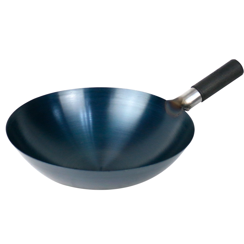 老式纯炒菜锅家用炒勺大勺厨师炒锅煤气灶专用薄轻商用饭店38cm薄款