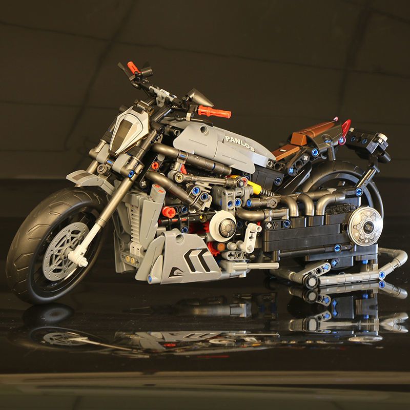兼容乐高潘洛斯672004宝马m1000rr赛道摩托车积木模型重机车拼装