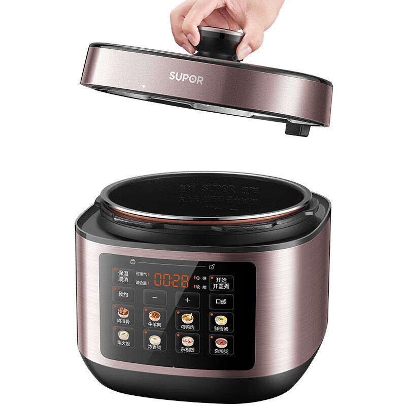 苏泊尔(SUPOR)电压力锅 QC系列0涂层304厚底钢釜电压力锅 SY-50FC21高清大图