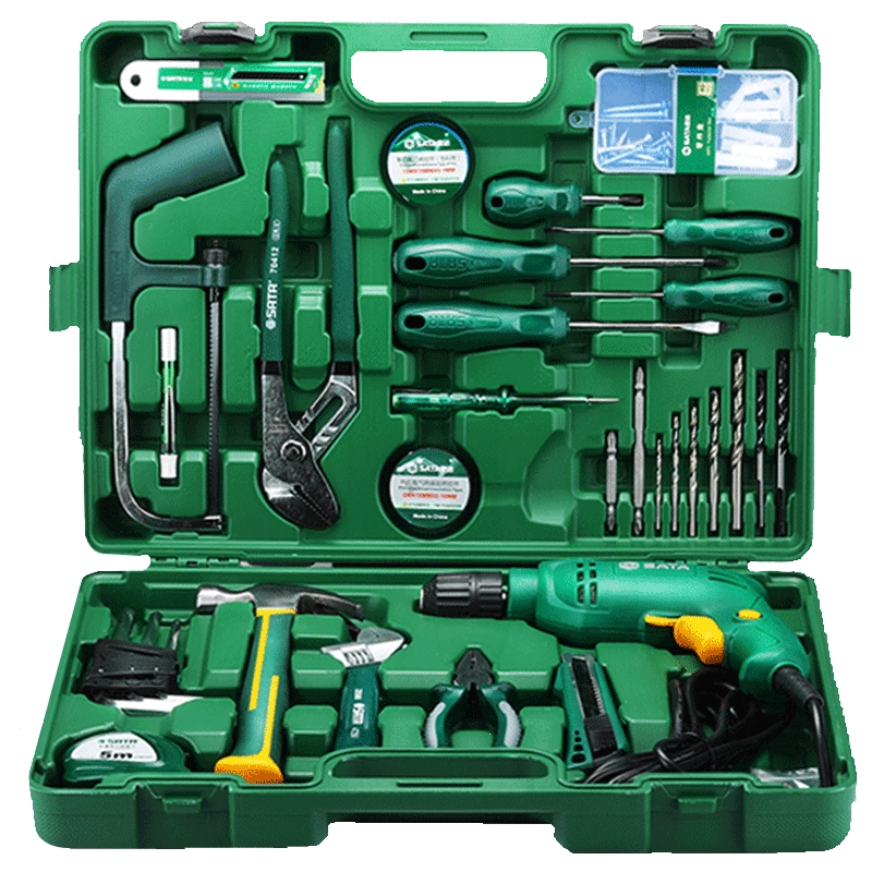 世达五金家用电动工具58件组套维修装修多功能电钻组合套装05156