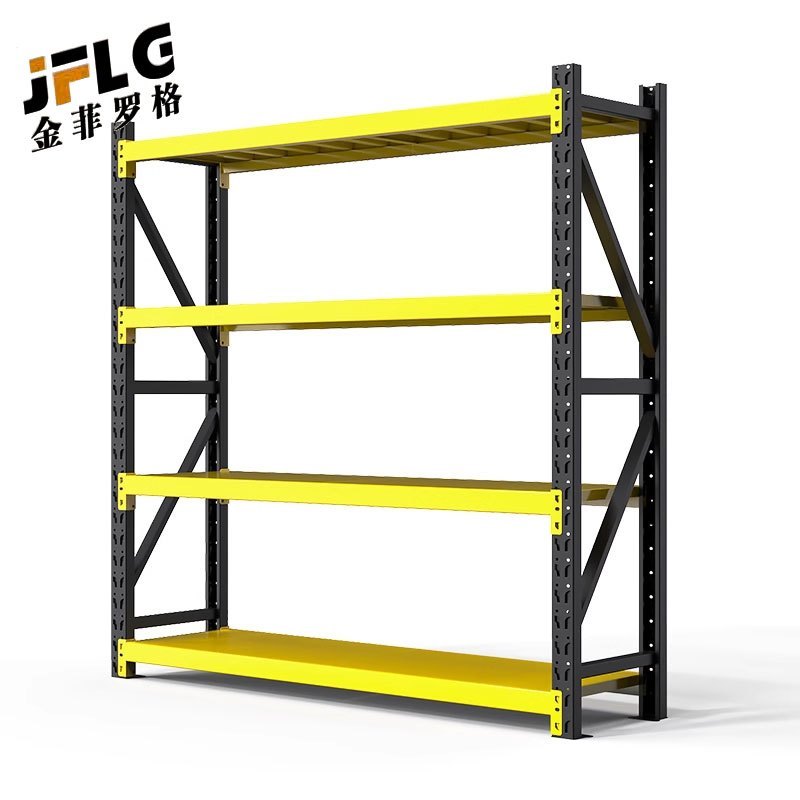 金菲罗格 办公家具 金属置物架置物架多层仓储货架重型350KG 四层120*50*200高清大图