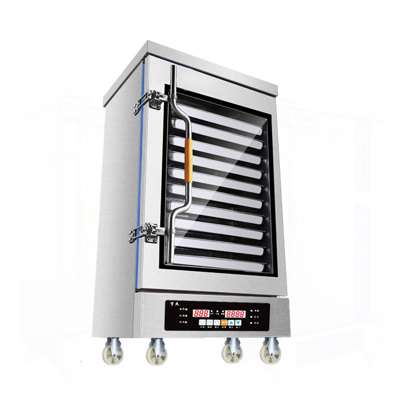 4盘6盘220/380v蒸箱商用蒸饭柜小型家用蒸饭机全自动蒸饭车箱 小4层