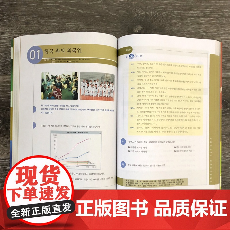 新版 延世韩国语6第六册 教材扫码听 学生用 世界图书出版 韩国延世大学韩语教材 延世新韩国语教程 高年级韩语学习教材提高清大图