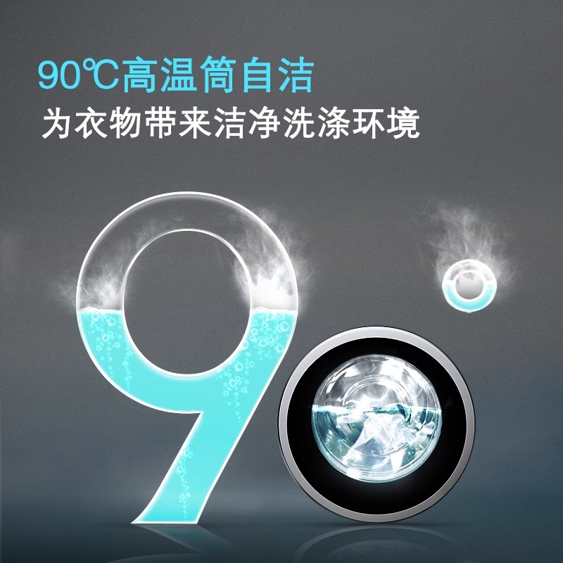 西门子(SIEMENS) 8公斤 变频滚筒洗衣机 快速洗 强力洗 大件洗 高温筒清洁 XQG80-WM12L2E88W高清大图